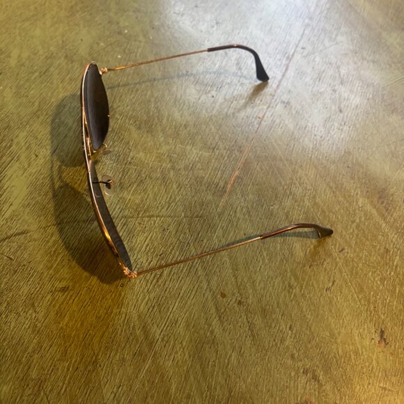 Ray-Ban Aviator Brown Lenses Gold Metal 62/14, Polarized - Picture 3 of 3